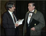       El compositor Jes�s Legido 
con Juan Bautista Varela de Vega